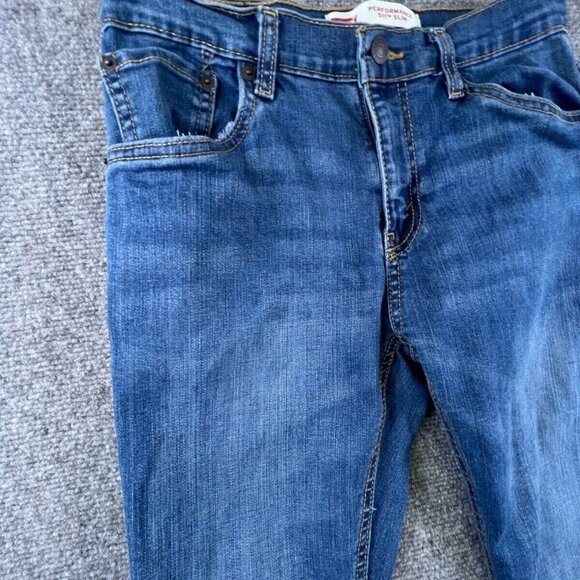 LEVI'S 511 Performance Slim Leg Jeans Women’s Size 16 Reg W28xL30 Blue Med Wash - Picture 3 of 16